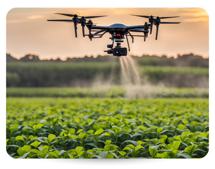 fungicide agricultural drone spraying